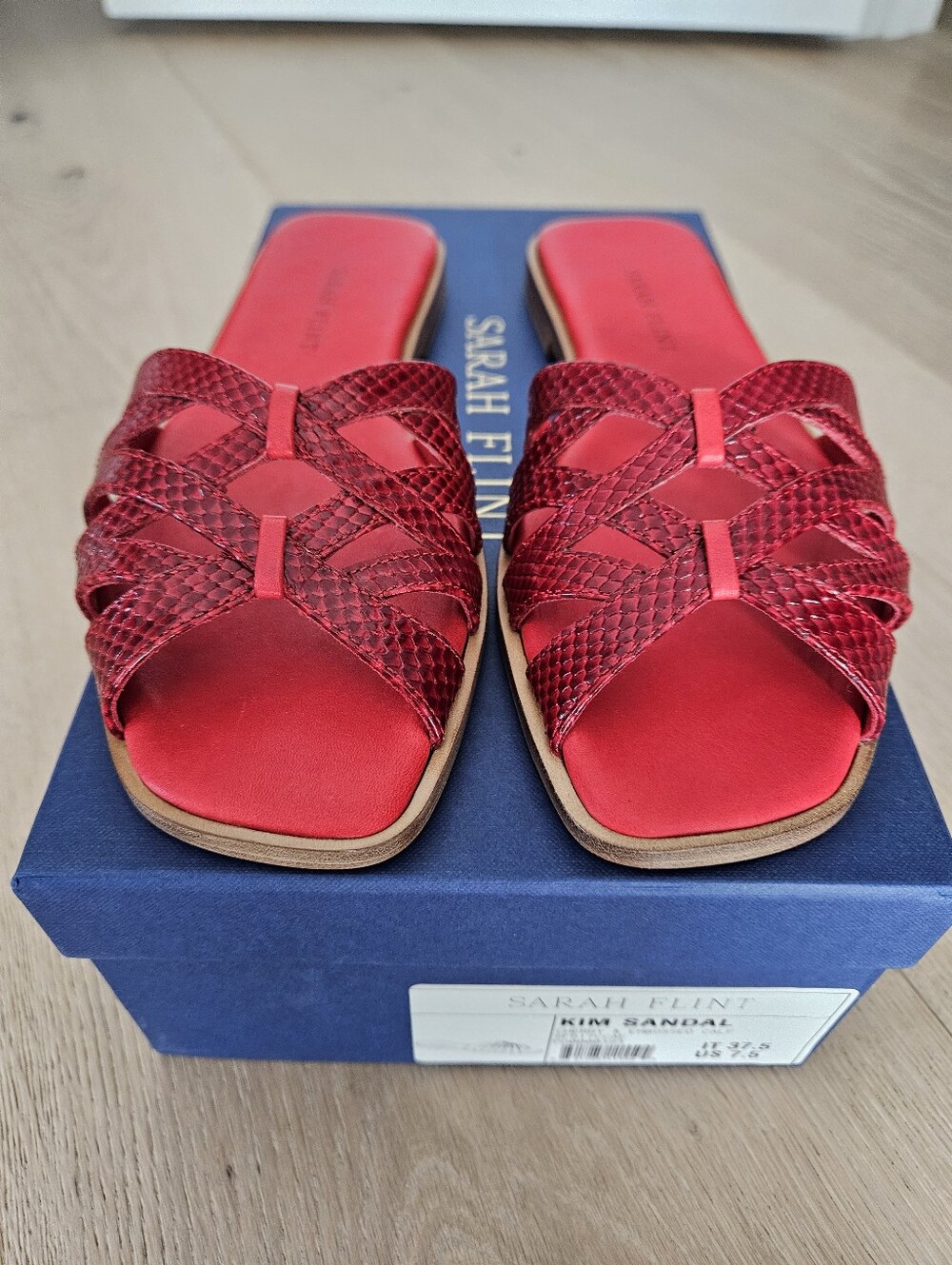 Sarah Flint Kim Sandal Red EU 37.5